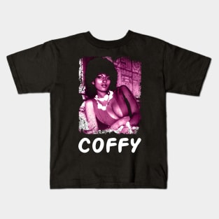 Brewing Justice with Coffys Iconic Blaxploitation Hero Tee Kids T-Shirt